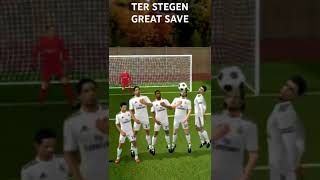 ter stegen great save gameplayfootball [upl. by Nedrud582]