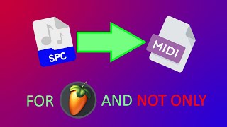 How to convert SPC to MIDI BONUS  How to export samples from SPC files Super Mario World [upl. by Anitsahs101]