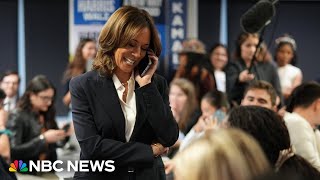 Harris makes calls from DNC phone bank on Election Day [upl. by Lemor97]