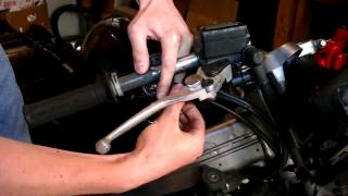 Fixing a stickyloose motorcycle throttle [upl. by Colwell]