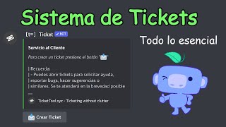 Cómo hacer un SISTEMA de TICKETS en tu Servidor de Discord  2022 [upl. by Seugram]