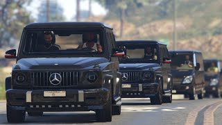 GTA 5  Mafia Convoy Transporting Weapons in City [upl. by Gabbie220]