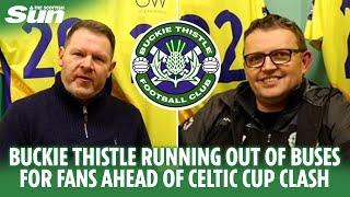 Buckie Thistle running out of buses for fans ahead of Scottish Cup clash against Celtic [upl. by Gnehc729]