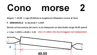 Come tornire Cono morse 2 [upl. by Melesa]