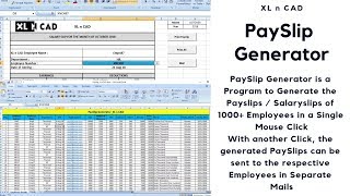 PaySlips  SalarySlips of 1000 Employees in a Single Click [upl. by Nudnarb]