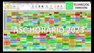 ASC TimeTable GENERADOR DE HORARIO ESCOLAR 2023 [upl. by Acirrej]