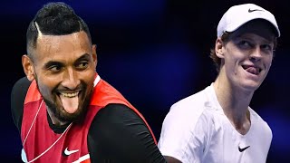 Crazy Kyrgios vs Cold Sinner  Tennis Most BIZARRE Circus ft Angry Umpire [upl. by Caresa58]