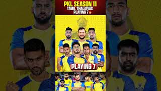 PKL Season 11 Tamil Thalaivas Playing 7 🔥💥 tamilthalaivas pklseason11 pkl2024 shorts shots [upl. by Normie237]