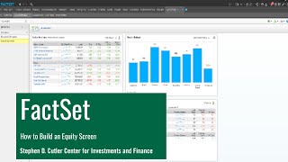 Introduction to Screening in FactSet [upl. by Akerley]