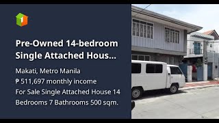 PreOwned 14bedroom Single Attached House For Sale in Makati [upl. by Aikim147]