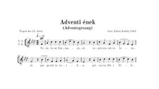 Zoltán Kodály Adventi ének Adventslied – Männerstimmen [upl. by Clayson]