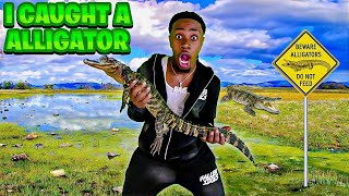 I Caught A Alligator For The First Time 😲 [upl. by Publias621]