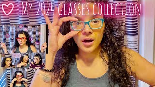 My huge Glasses collection for 2024 Different look for everyday of the Week [upl. by Adnicaj]