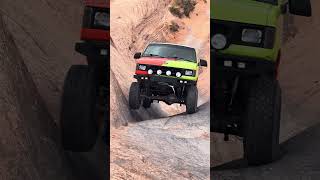 Wild ride up Hell’s Gatemoab hellsrevenge hellsgate fyp whatthehell offroad wheeling chevy [upl. by Nozicka194]