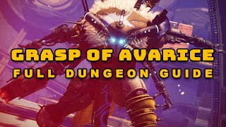 Destiny 2  Grasp of Avarice Full Dungeon Guide  Bungie 30th Anniversary Event Dungeon [upl. by Naujed]