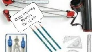 Types Of Engg Drawing Pencils H 2Hamp HBEngg Graphics [upl. by Akaya]