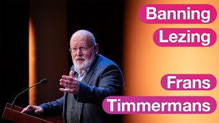 Frans Timmermans Banning Lezing 2024 [upl. by Holms]