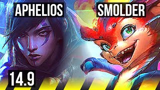 APHELIOS amp Lulu vs SMOLDER amp Ashe ADC  Quadra 10413  BR Master  149 [upl. by Eekorehc]