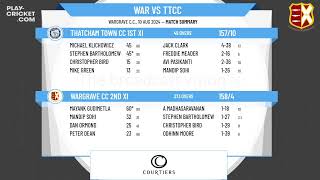 Wargrave CC 2nd XI v Thatcham Town CC 1st XI [upl. by Atrebor]