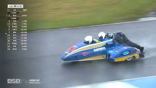 British Sidecar Championship 2024 Round 3 Knockhill  Race 2 [upl. by Mosley476]