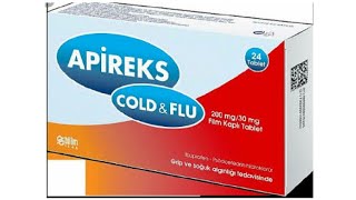 Apireks Cold Flu Nedir Ne İçin Kullanılır Ne İşe Yarar Yan Etkileri Nelerdir [upl. by Lenni]