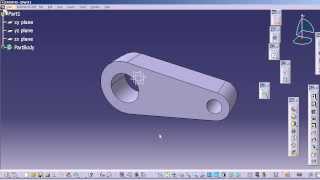 2Drawing Sketch of a Solid Model in CATIA V5 using ByTangentQuick Trim tools [upl. by Lauritz]