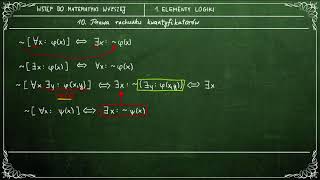 WSTĘP DO MATEMATYKI WYŻSZEJ  110 Prawa rachunku kwantyfikatorów [upl. by Philippa]