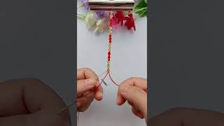 Qiankun luck bracelet rope braiding tutorial bracelet rope braiding tutorial simple bracelet bra [upl. by Thisbe]