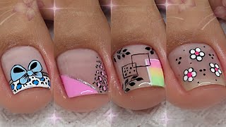 DISEÑOS DE UÑAS SÚPER FÁCILES 4 MODELOS DE UÑAS SENCLLAS😍💅 [upl. by Otsugua100]