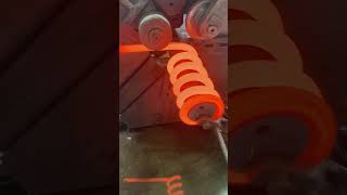 The process of heating and coiling speed springs in Chinese factory machine factory process [upl. by Adnalohs]