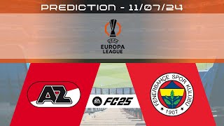 AZ Alkmaar vs Fenerbahçe SK  Prediction  202425 UEFA Europa League  EA FC 25 [upl. by Jauch]