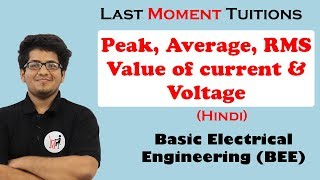 Peak Average MS Values Of Current amp Voltage  BEE In Hindi [upl. by Mik]