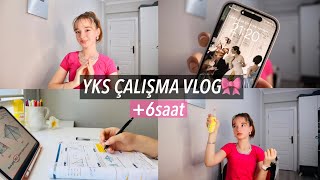 YKS DERS ÇALIŞMA VLOG 2 6saatgece ders çalışalım⭐️Ecre Ay [upl. by Ivo744]