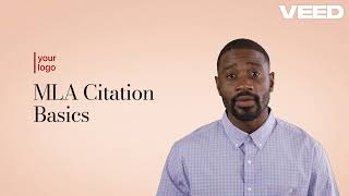 MLA citation basics [upl. by Yanahc]