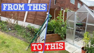 How to Build a Greenhouse Base From Paving Slabs  My Process Step By Step [upl. by Dnarud790]