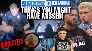 THINGS YOU MIGHT HAVE MISSED WWE SMACKDOWN CODY RHODES OUTSMARTS ROMAN REIGNS JADE CARGILL SIGNS [upl. by Edik693]