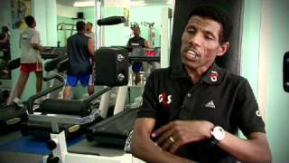 Haile Gebrselassie on the New York Marathon 2010 [upl. by Aiuqcaj]