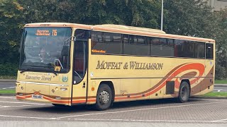 Moffat amp Williamson Dennis Javelin Plaxton Profile YN10 ABZ serviceM6 [upl. by Drofla]