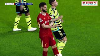 LIVERPOOL vs ARSENAL  Club Friendly 2024  Salah vs Saka  Full Match  Realistic PES Gameplay [upl. by Reeher140]