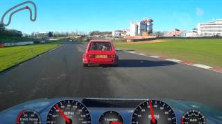 Golf MK1 16VT vs Golf MK2 16VT Brands Hatch 4th December 2015 MazdaOnTrack [upl. by Ehsrop128]