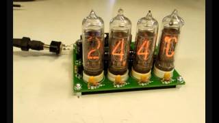 Elektor Nixie Tube ThermometerHygrometer [upl. by Derdlim]