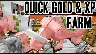 Quick GoldXP Farm in video DESCRIPTION 1161201 30 minute build  Minecraft [upl. by Avron752]