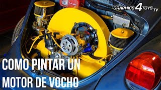 CÃ“MO pintar un MOTOR de VOCHO TUTORIAL [upl. by Nixie]