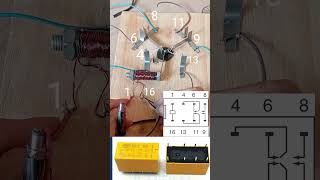 Scheme and how the relay circuit works relayprojecteksperimenshorts [upl. by Krm]