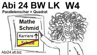 Das Abitur 2024 Baden Württemberg Parallelenschar Ag W4  Symmetrie  Mathematik vom Mathe Schmid [upl. by Enyawed]