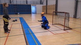 FLOORBALL GOALIE EXPLOSIVE TRAINING [upl. by Edaj]