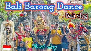 Balinese traditional Barong DanceFirst Day in BALI Kannada [upl. by Adniled259]