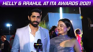 Helly amp Rrahul ​At ITA Awards 2021  Talk About Upcoming Twist In Ishq Mein Marjawan amp More [upl. by Nahtanohj]