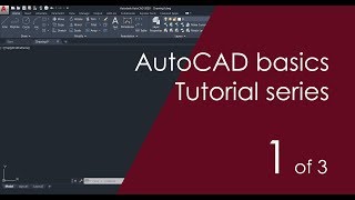 AutoCAD Basic Tutorial for Beginners  Part 1 of 3 [upl. by Yrac]