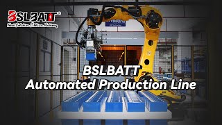 BSLBATT lithium iron phosphate square module and battery pack PACK automatic assembly line [upl. by Ecila]